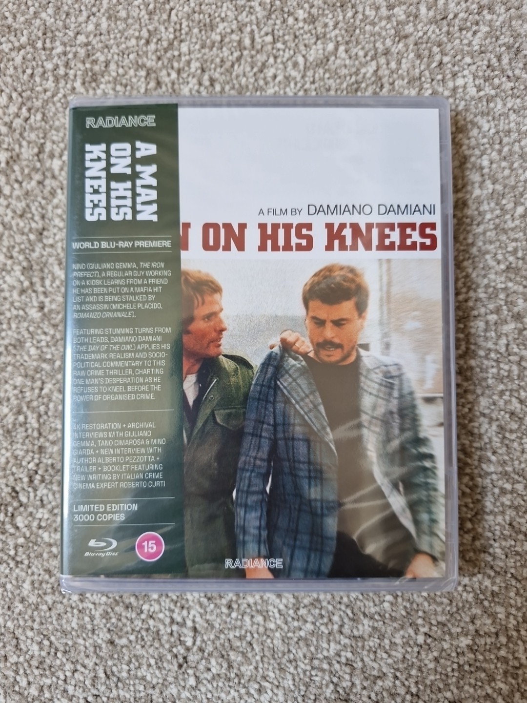 a man on his knees limited edition (radiance) blu ray