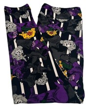 LuLaRoe Leggings TC2 Tall Curvy 2 Halloween BLACK Stripe HEADLESS HORSEMAN Ghost