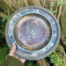 Antique Silver Plated Alter Tray Victorian Offering Dish Pagan Wicca