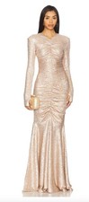 Norma Kamali Long Sleeve Fishtail Gown NWOT - Size XS