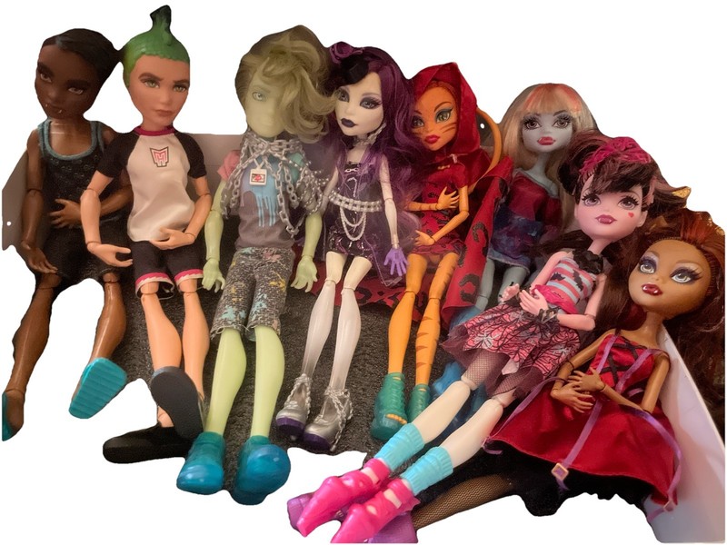 Rare Monster High Dolls Lot Of 8