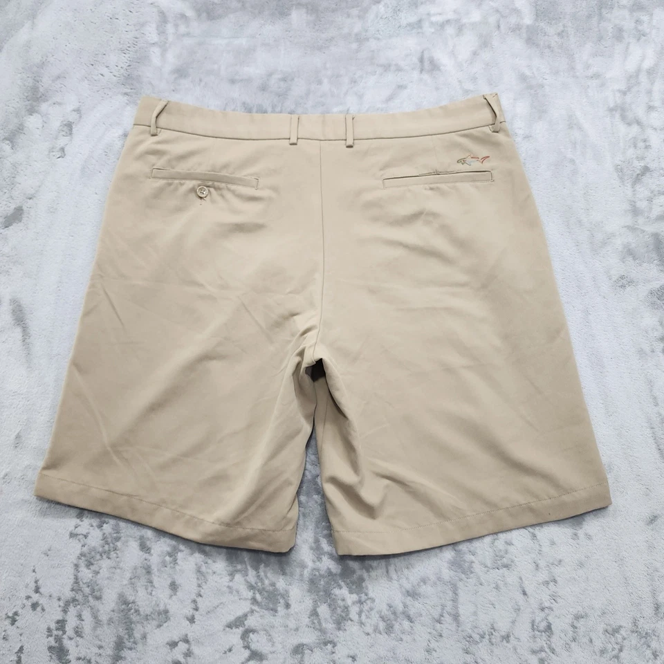 Pantalones Cortos Greg Norman Para Hombres 40 Tostados Golf Chino Deportivos Preppy Elastizados Informales Verano Foto 2 de 4