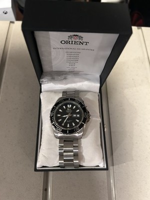 Orient Men's CEM75001B 200m Diver Black Watch with extra band and links