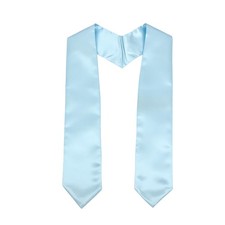 Unisex Adult Plain Graduation Stole 60 Inch Long Academic Sash Ceremony Shawl