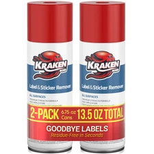 Kraken Bond Label & Sticker Remover Spray - 6.7 oz.  2 Pack