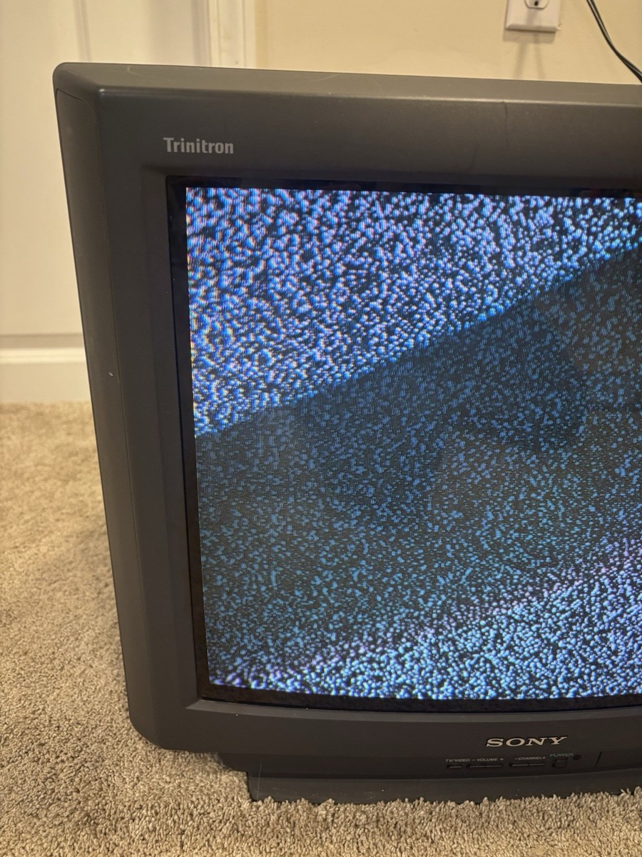 Vintage Sony Trinitron CRT TV KV-20V60 20” Retro Gaming (Tested