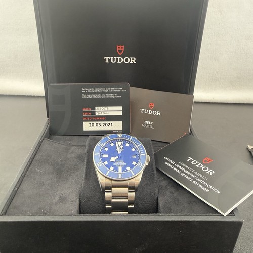 Tudor Pelagos 42 Blue 25600TB Titanium Box & Papers - Original...