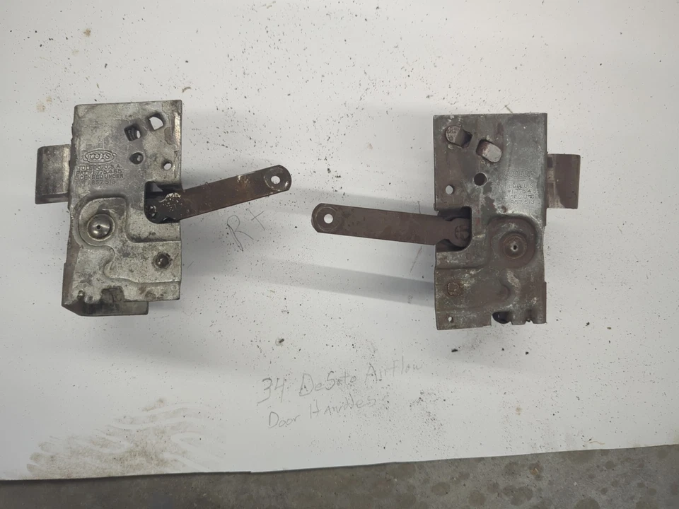 Conjunto de pestillo de puerta delantera Cord o Graham un par. De 35 o 36 puertas de cable usadas Foto 2 de 2