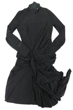 Jewel Badgley Mischka Women's Christina Long Sleeve Gown (Black, 6)