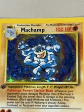 Machamp Pokmon TCG Base Set Individual Collectible Card Game Cards for sale  - eBay
