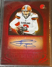 🔥🔥2025 Silhouette FOTL Johnny Manziel Framed Signatures auto 4/7🔥