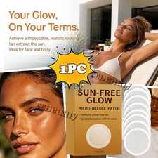 Sun Free Glow Microneedle Tanning Patches,Sunless Body Face Bronzing Sticke