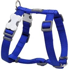 Red Dingo Dog Harness Plain, Dark Blue, Medium 20mm Dark Blue M