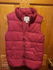 Old Navy Girl's Size 14 Pink Zip Front Puffer Vest