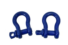 Campbell Anchor Shackles 1/2 in WLL 2 Ton Blue USA Rigging Set of 2 D-Rings