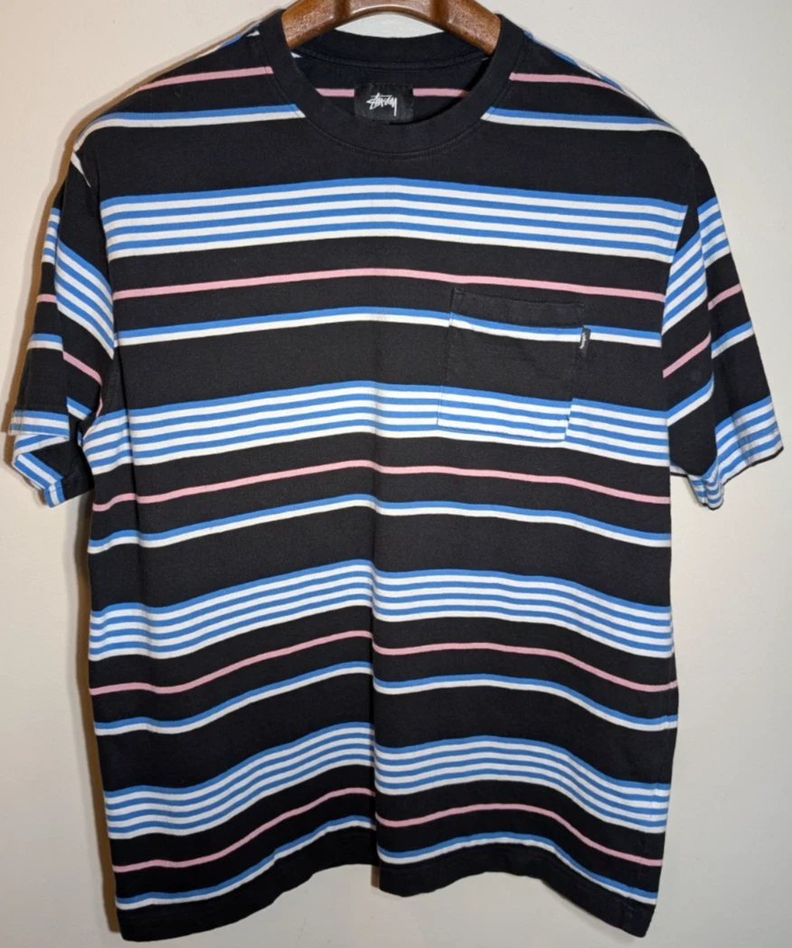Stussy Short Sleeve Striped T-Shirts for Men for sale | eBay