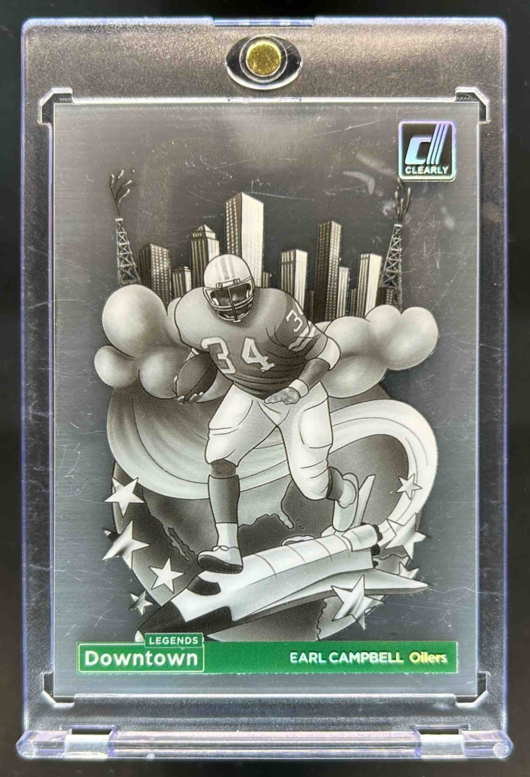 2024 Panini Clearly Donruss Earl Campbell Downtown Legends SSP #3