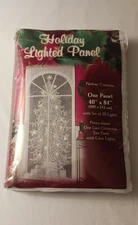 Holiday Lighted Panel Lace Christmas Tree W/ Clear Lights 40" × 84"