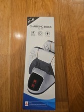 PS5 CHARGING DOCK BLACK FAST CHARGING LED INDICATORS EXCELLENT CHIP