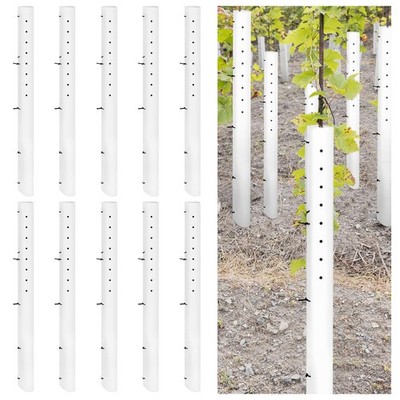 10 Pack 60Inch Tree Seedling Grow Tubes Vented Plant Protectors for Outdoors