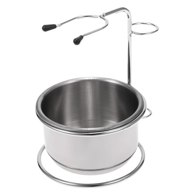 Metall Männer Rasierpinsel Halter Ständer mit Seife Creme Rasierbecher Tasse Schüssel Set