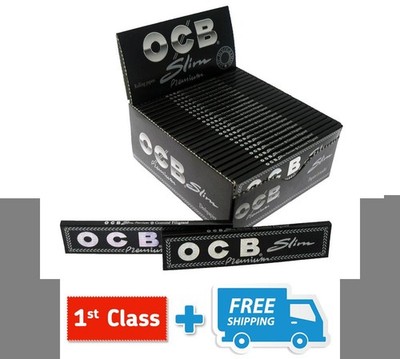  5 10 25 50 OCB PREMIUM BLACK KING SIZE SLIM SMOKING ZIGARETTENPAPIER