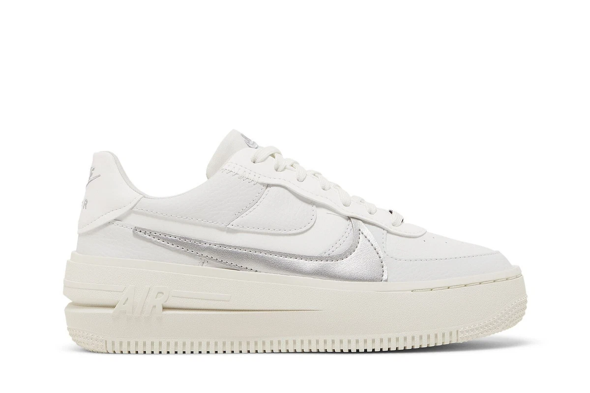 値下げ Nike Air Force 1 AF1 PLT. AF.ORM Nike Air Force 1 PLT.AF.ORM White Metallic Silver W for sale | eBay