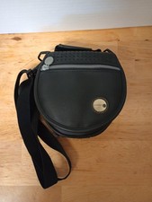 BASE Black Portable CD Player And 24 CD Carrying Case Travel Bag