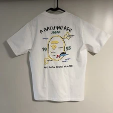 Bape Japan Souvenir #1 Tee Shirt White Size M Large Brand New with Tags Rare Ape