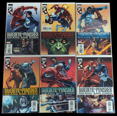 Daredevil Vs Punisher #1-6 Means And Ends David Lapham 2005 Marvel Comics VF
