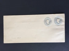 GB QV ESC51 2½d + 2½d COMPOUND STATIONARY COVER NOT POSTED