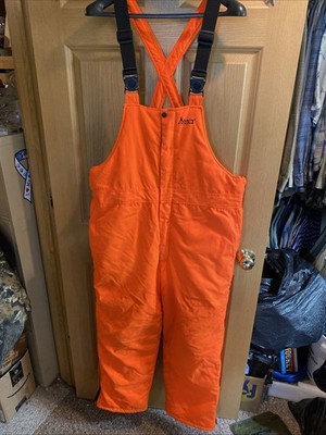 Mount'n Prairie Insulated Bib Overalls Blaze Orange Hunting Winter