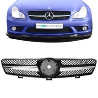 KüHlergrill Gitter Glanz Schwarz Chrom Passt FüR CLS C219 W219 04-08 Kein AMG
