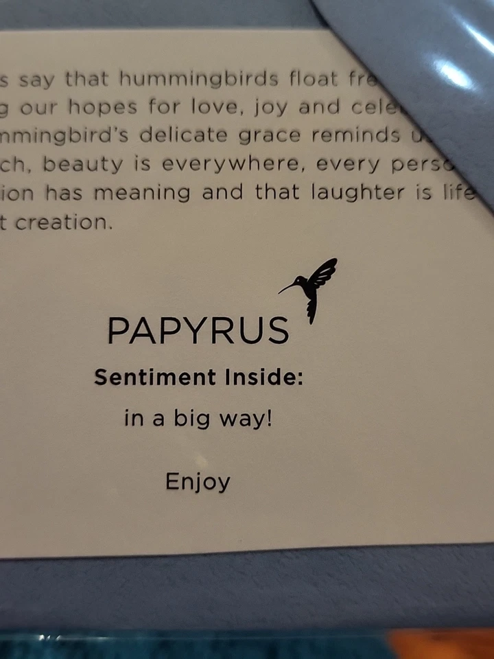 PAPYRUS Birthday Card Salmon Rainbow Trout Fishing Man With Dog Colorful 3-D B6  - Image 3 of 4