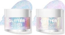 2 Pack Body Glitter Gel - Cosmetic-Grade, Color Changing Christmas Glitter