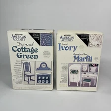 Rust-Oleum American Accents Distressed Ivory  Cottage Green Furniture Paint Kit