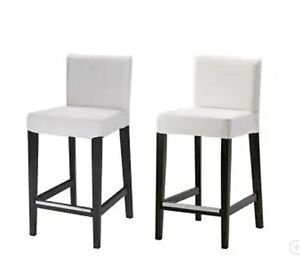 Ikea Henriksdal Bar Stool Chair Covers White Grey Brand New Fast Free Post Ebay