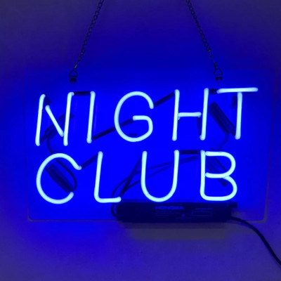 Night Club Acrylic Neon Lamp Sign 14'' Light Lamp Bar Pub Shop Wall Artwork Decor