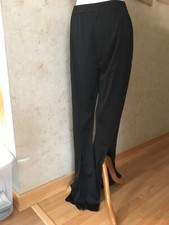 Black Elastic Waist Polyester Pants Size L