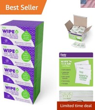 400 Portable Lens Wipes - 5" x 6" Soft Quilted Anti-Streak Cleaning Solution