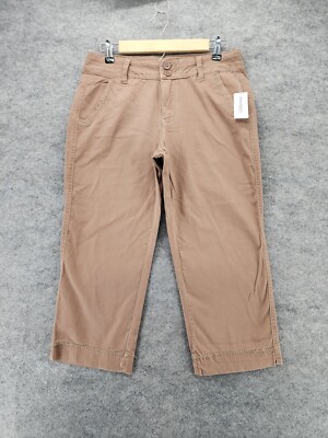 Dress Barn Pants Womens 8 Capri Brown Mid Rise | eBay