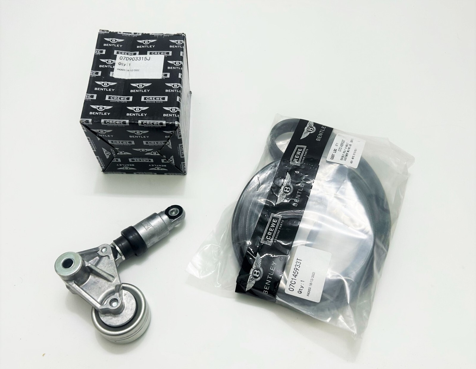 Bentley Continental Gt Gtc & Flying Spur Ribbed Belt Tensioner With V-Belt
