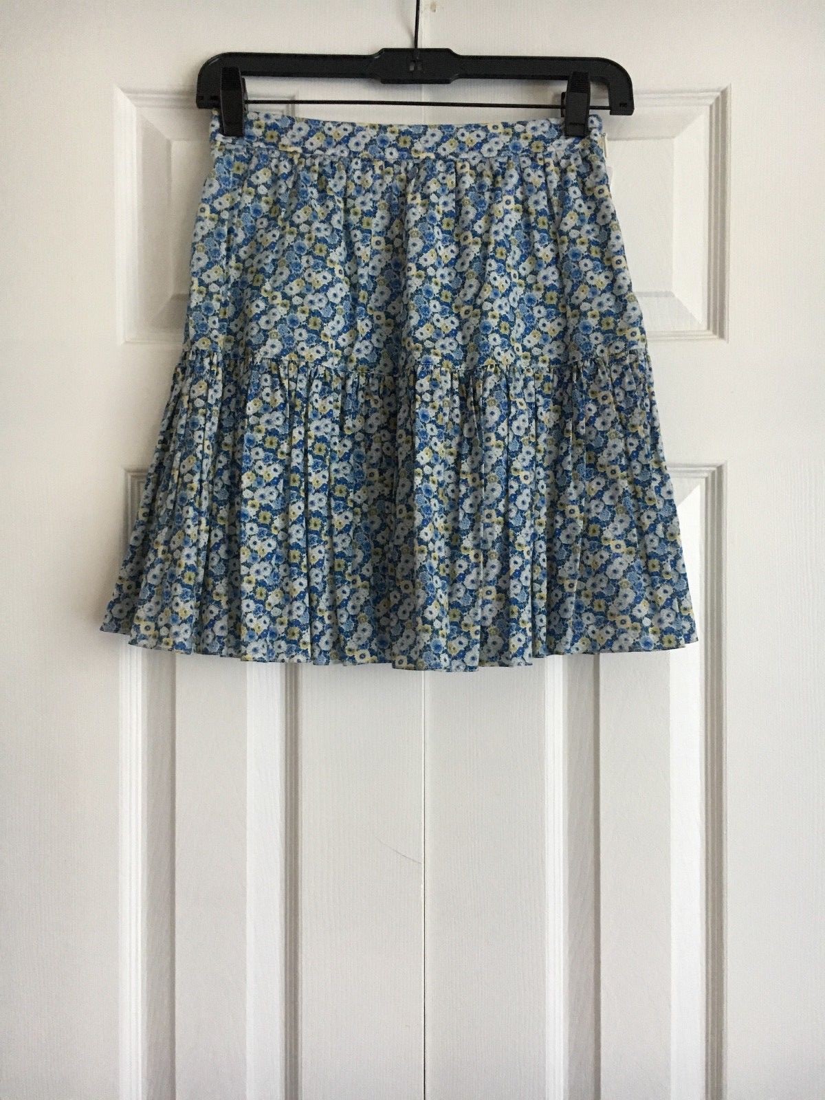Minigonna leggera stampa floreale Saint Laurent Paris nuova di design $ 1990 36 4