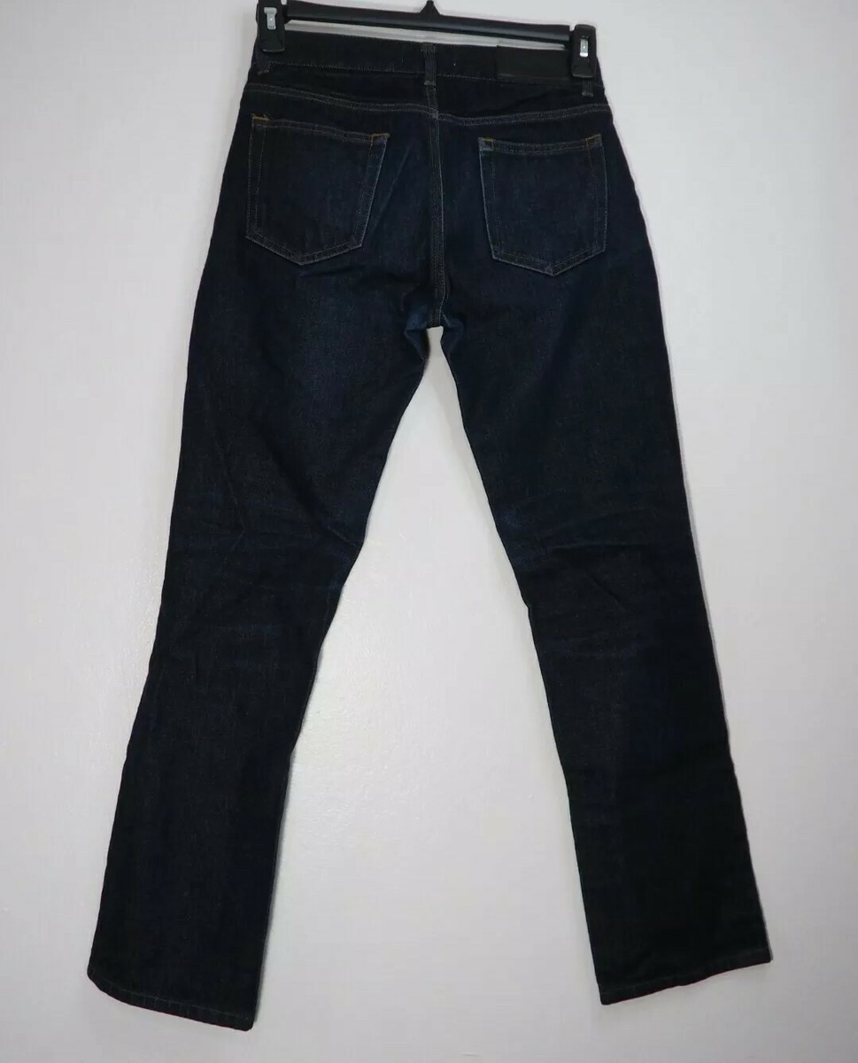Acne Studios Mic New Raw Denim Jeans Dark Blue Men's 29 x 29