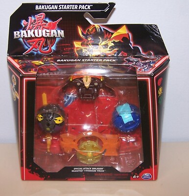 BAKUGAN Generation 3 Starter Pack Special Attack bruiser Mantid Titanium Trox