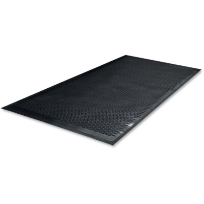 Guardian 14040600 Clean Step Scraper Outdoor Floor Mat, Natural Rubber, 4'x 6',