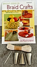 kit Braid Craft 1262 QUICK & EASY TECHNIQUES 14pg booklet  & 5 PROJECTS 2006