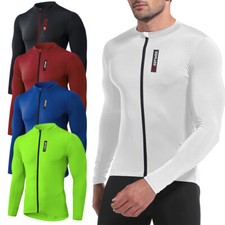 Herren Radtrikot Fahrradtrikot Radfahren Langarm Radsport Shirt mit 3 Taschen