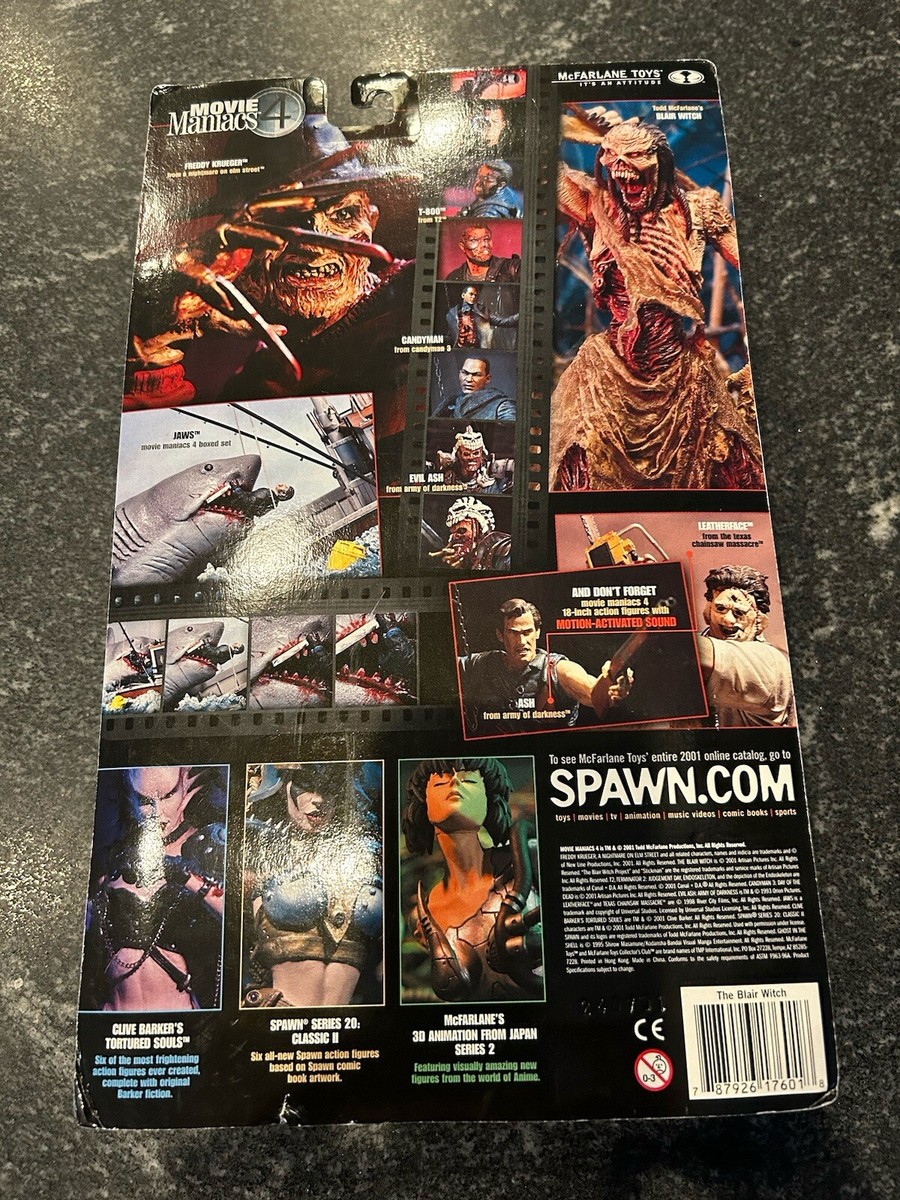 MOVIE MANIACS 4 BLAIR WITCH TREE HEAD VARIANT ACTION FIGURE 2001