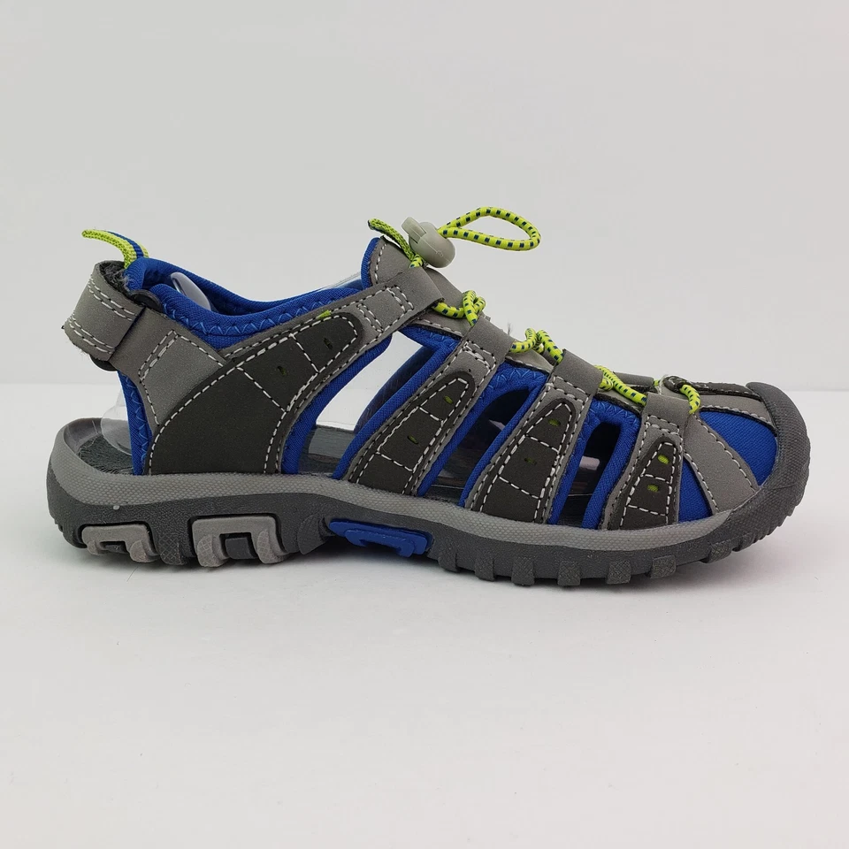 Sandalias deportivas al aire libre Hi-Tec inspiradas en Life Shore CH's para niños talla 2Y gris azul Foto 4 de 4